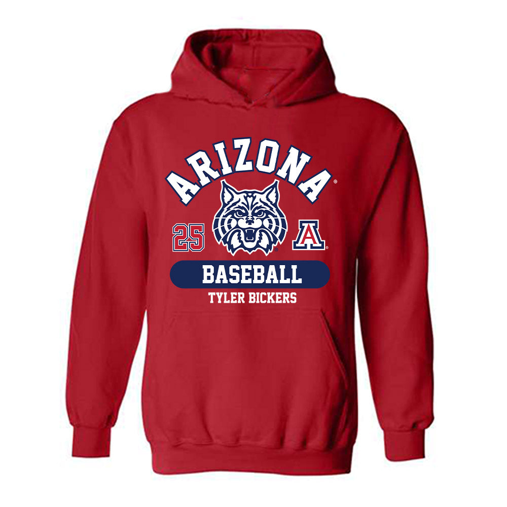 Arizona - NCAA Baseball : Tyler Bickers - Classic Fashion Shersey Hooded Sweatshirt-0