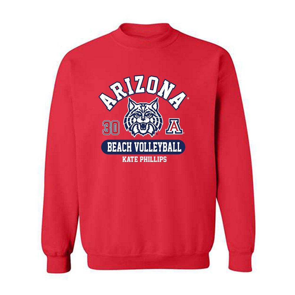 Arizona - NCAA Beach Volleyball : Kate Phillips - Classic Fashion Shersey Crewneck Sweatshirt-0