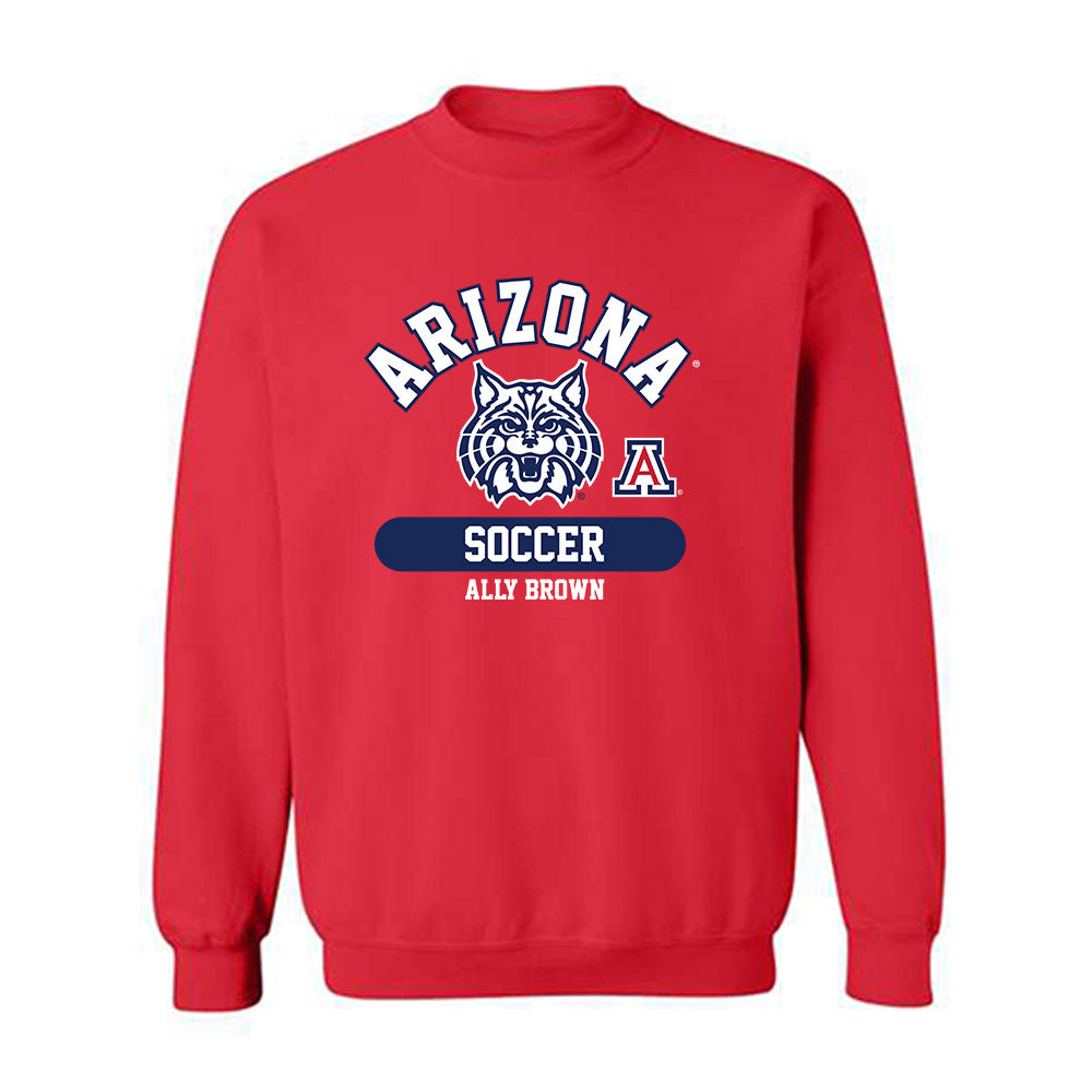 Arizona - NCAA Women's Soccer : Ally Brown - Classic Fashion Shersey Crewneck Sweatshirt-0