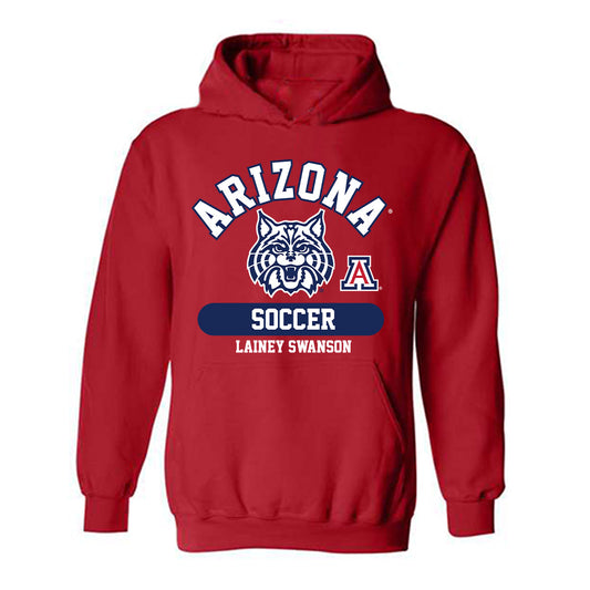 Arizona - NCAA Women's Soccer : Lainey Swanson - Classic Fashion Shersey Hooded Sweatshirt-0