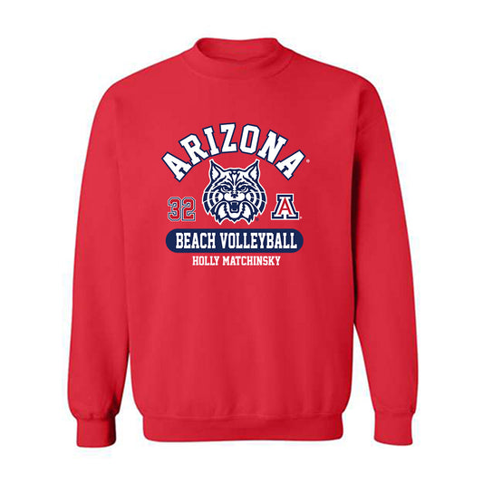 Arizona - NCAA Beach Volleyball : Holly Matchinsky - Classic Fashion Shersey Crewneck Sweatshirt-0