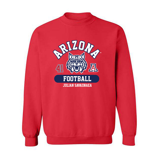 Arizona - NCAA Football : Julian Savaiinaea - Classic Fashion Shersey Crewneck Sweatshirt-0
