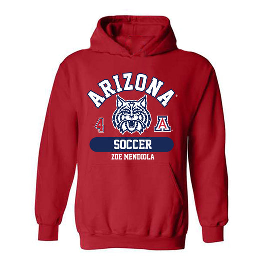 Arizona - NCAA Women's Soccer : Zoe Mendiola - Classic Fashion Shersey Hooded Sweatshirt-0