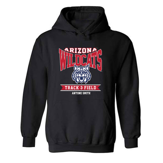 Arizona - NCAA Men's Track & Field : Antone Smith - Classic Fashion Shersey Hooded Sweatshirt-0