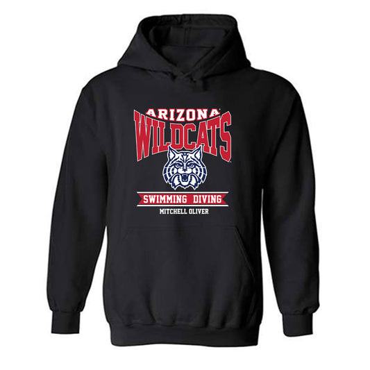 Arizona - NCAA Men's Swimming & Diving : Mitchell Oliver - Classic Fashion Shersey Hooded Sweatshirt-0