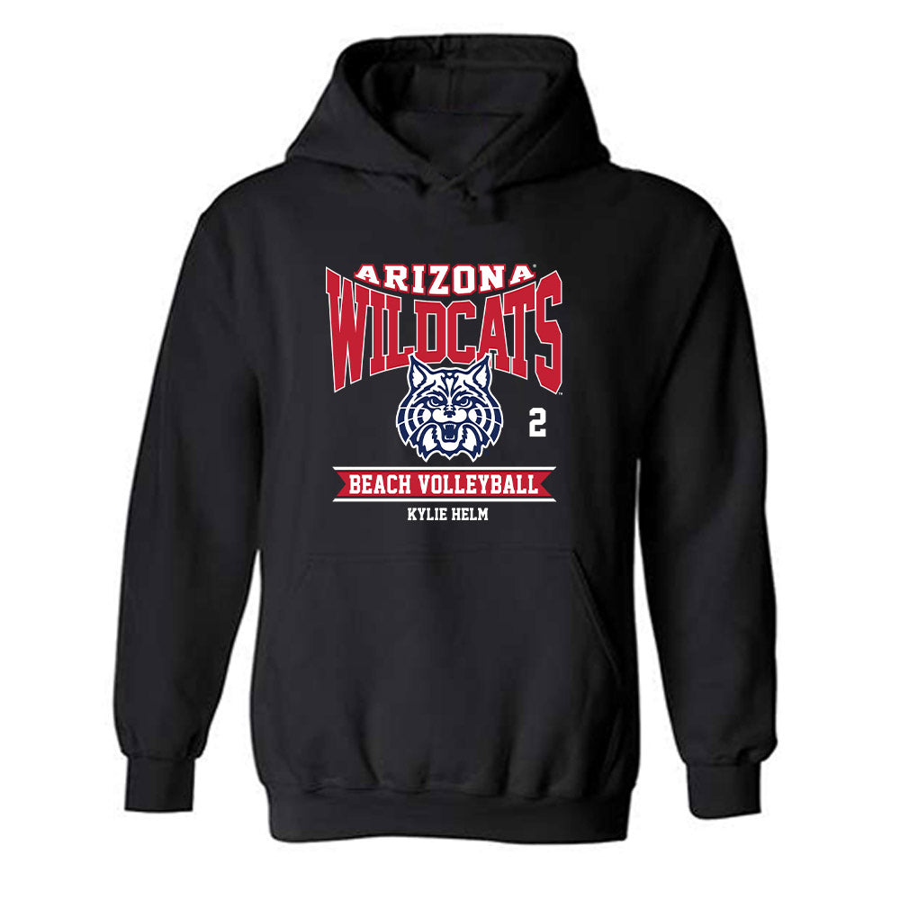 Arizona - NCAA Beach Volleyball : kylie helm - Classic Fashion Shersey Hooded Sweatshirt-0