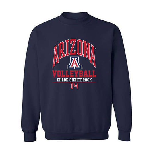Arizona - NCAA Women's Volleyball : Chloe Giehtbrock - Classic Fashion Shersey Crewneck Sweatshirt-0
