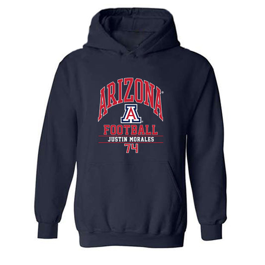 Arizona - NCAA Football : Justin Morales - Classic Fashion Shersey Hooded Sweatshirt-0