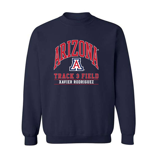 Arizona - NCAA Men's Track & Field : Xavier Rodriguez - Classic Fashion Shersey Crewneck Sweatshirt-0