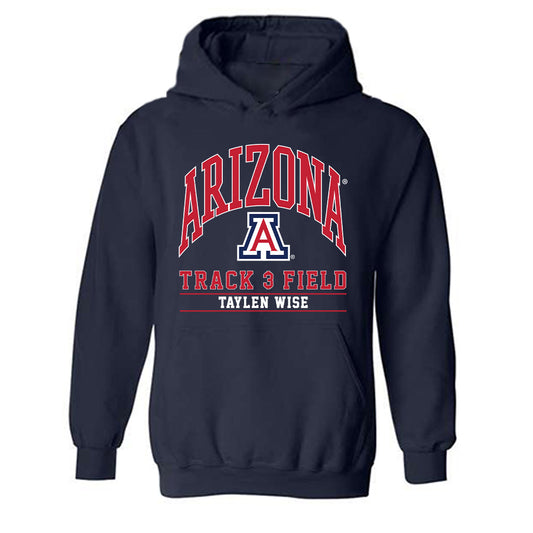 Arizona - NCAA Women's Track & Field : Taylen Wise - Classic Fashion Shersey Hooded Sweatshirt-0