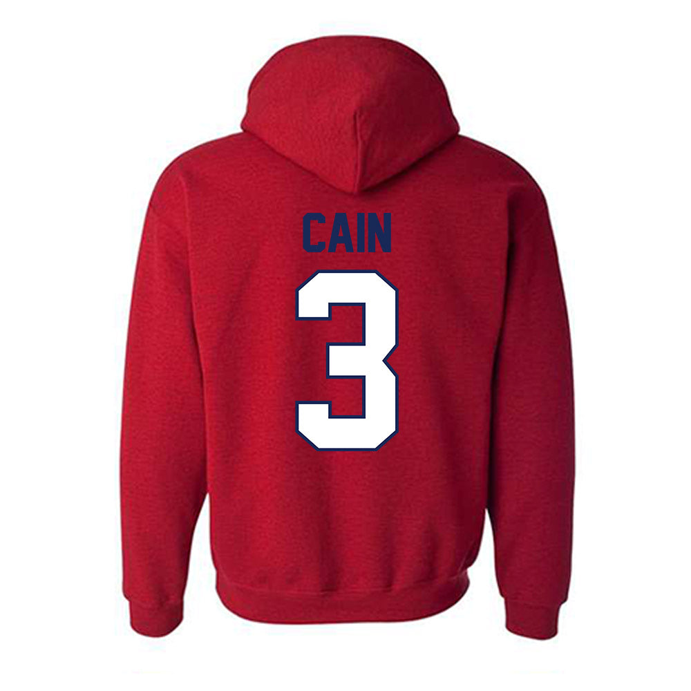 Arizona - NCAA Baseball : Andrew Cain - Sports Shersey Hooded Sweatshirt-1