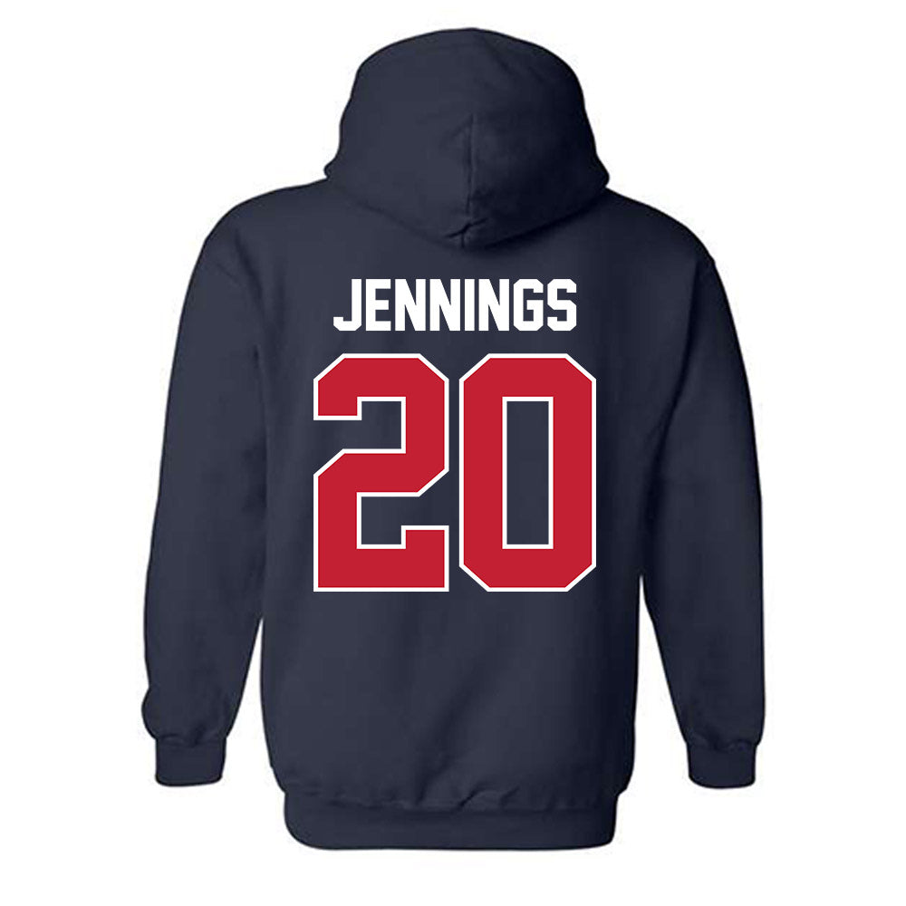 Arizona - NCAA Softball : Tele Jennings - Sports Shersey Hooded Sweatshirt-1