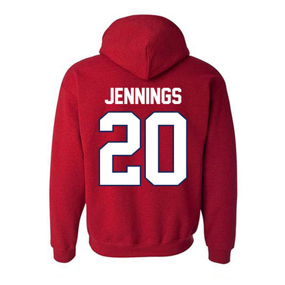 Arizona - NCAA Softball : Tele Jennings - Sports Shersey Hooded Sweatshirt-1