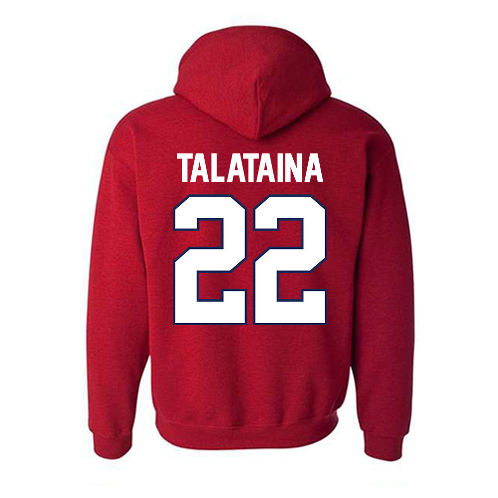 Arizona - NCAA Softball : Sinalei Talataina - Sports Shersey Hooded Sweatshirt-1