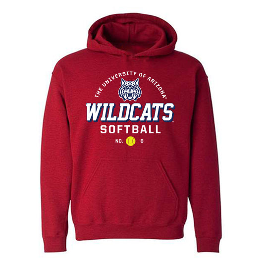 Arizona - NCAA Softball : Grace Jenkins - Sports Shersey Hooded Sweatshirt-0