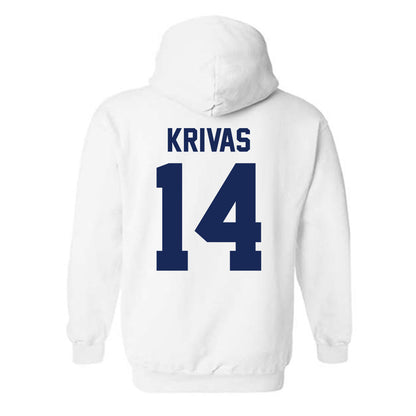 Arizona - NCAA Men's Basketball : Motiejus Krivas - Sports Shersey Hooded Sweatshirt-1
