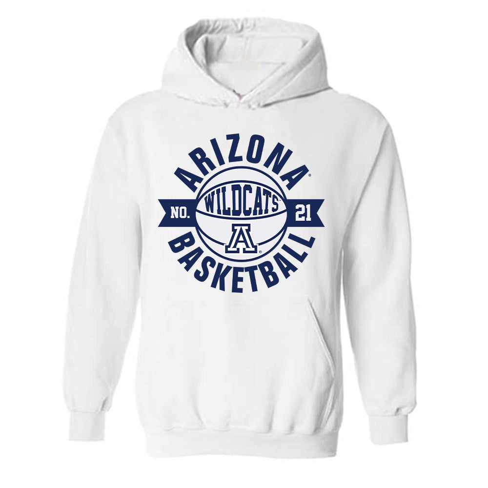 Arizona - NCAA Men's Basketball : Evan Nelson - Sports Shersey Hooded Sweatshirt-0