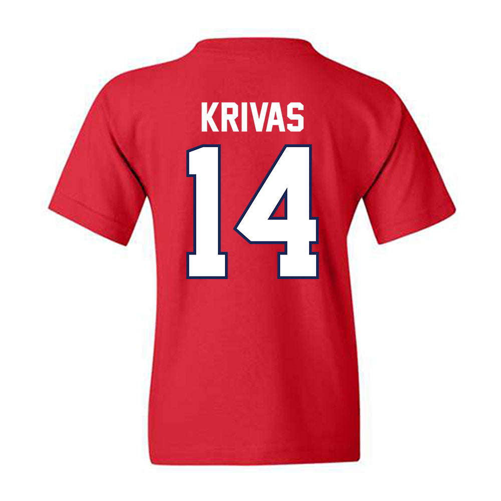 Arizona - NCAA Men's Basketball : Motiejus Krivas - Sports Shersey Youth T-Shirt-1