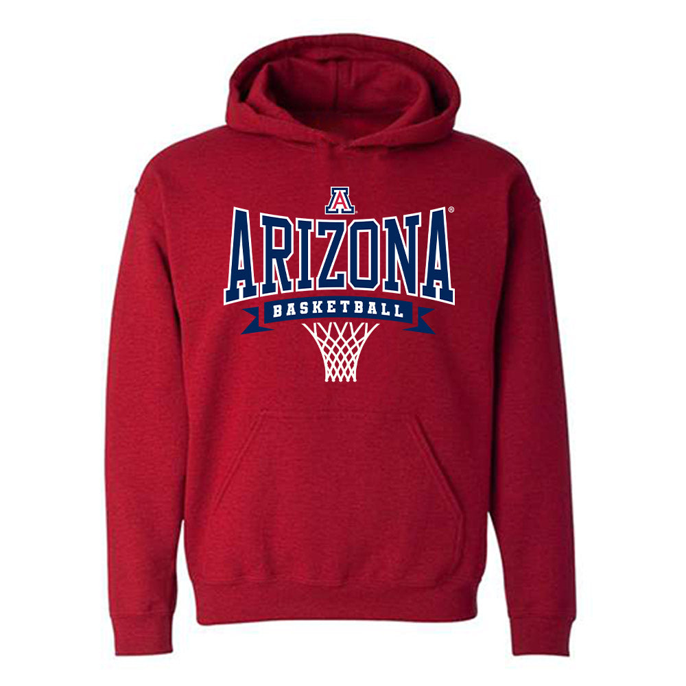 Arizona - NCAA Men's Basketball : Evan Nelson - Sports Shersey Hooded Sweatshirt-0
