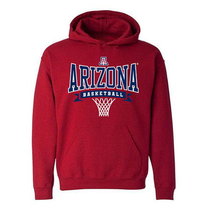 Arizona - NCAA Men's Basketball : Evan Nelson - Sports Shersey Hooded Sweatshirt-0
