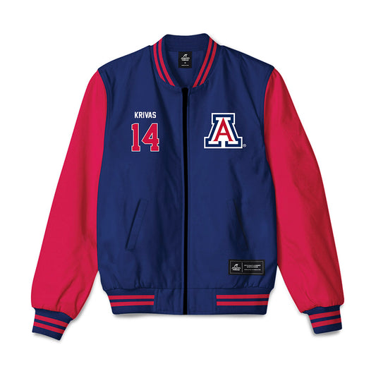 Arizona - NCAA Men's Basketball : Motiejus Krivas - Bomber Jacket-0