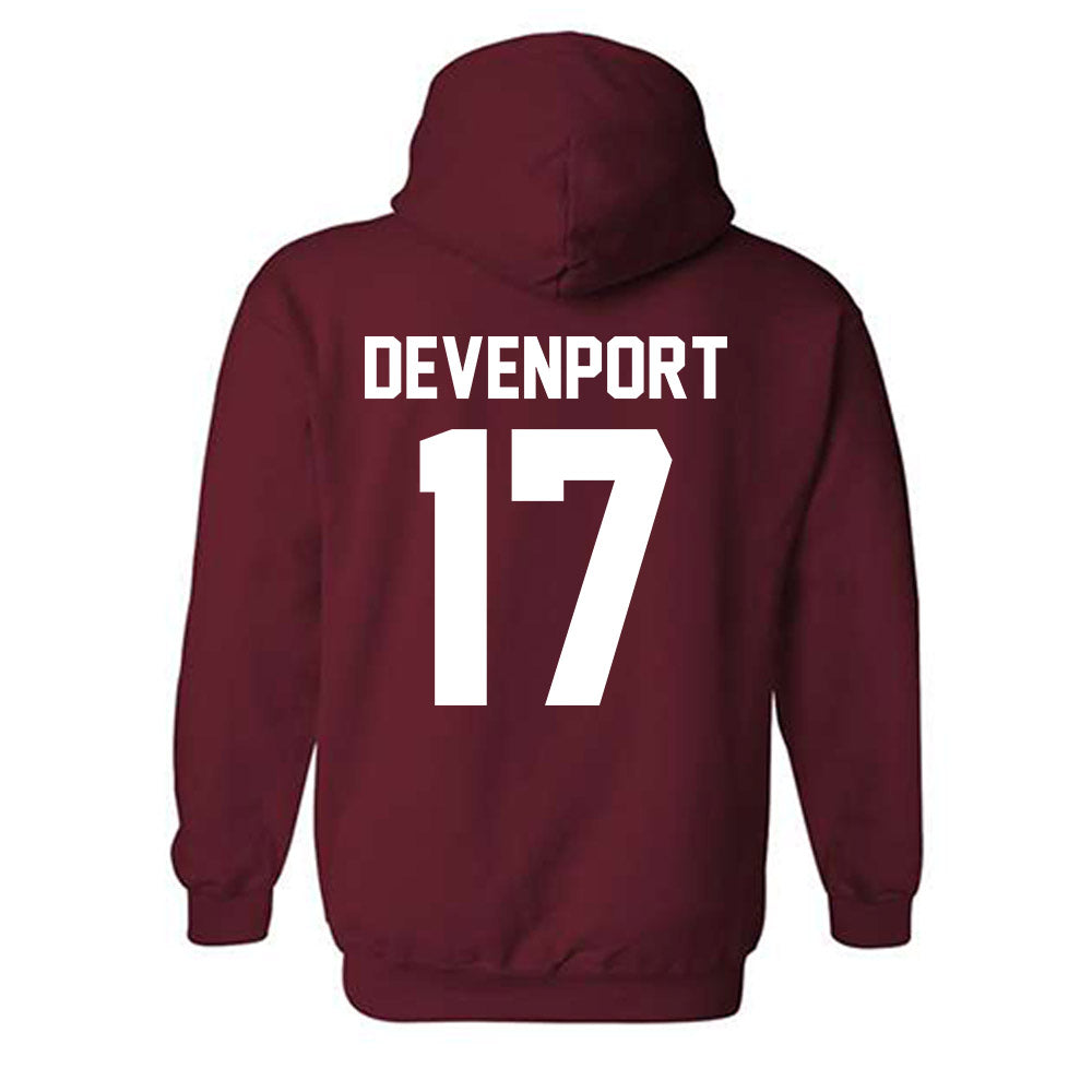 Alabama - NCAA Baseball : Logen Devenport - Classic Shersey Hooded Sweatshirt-1