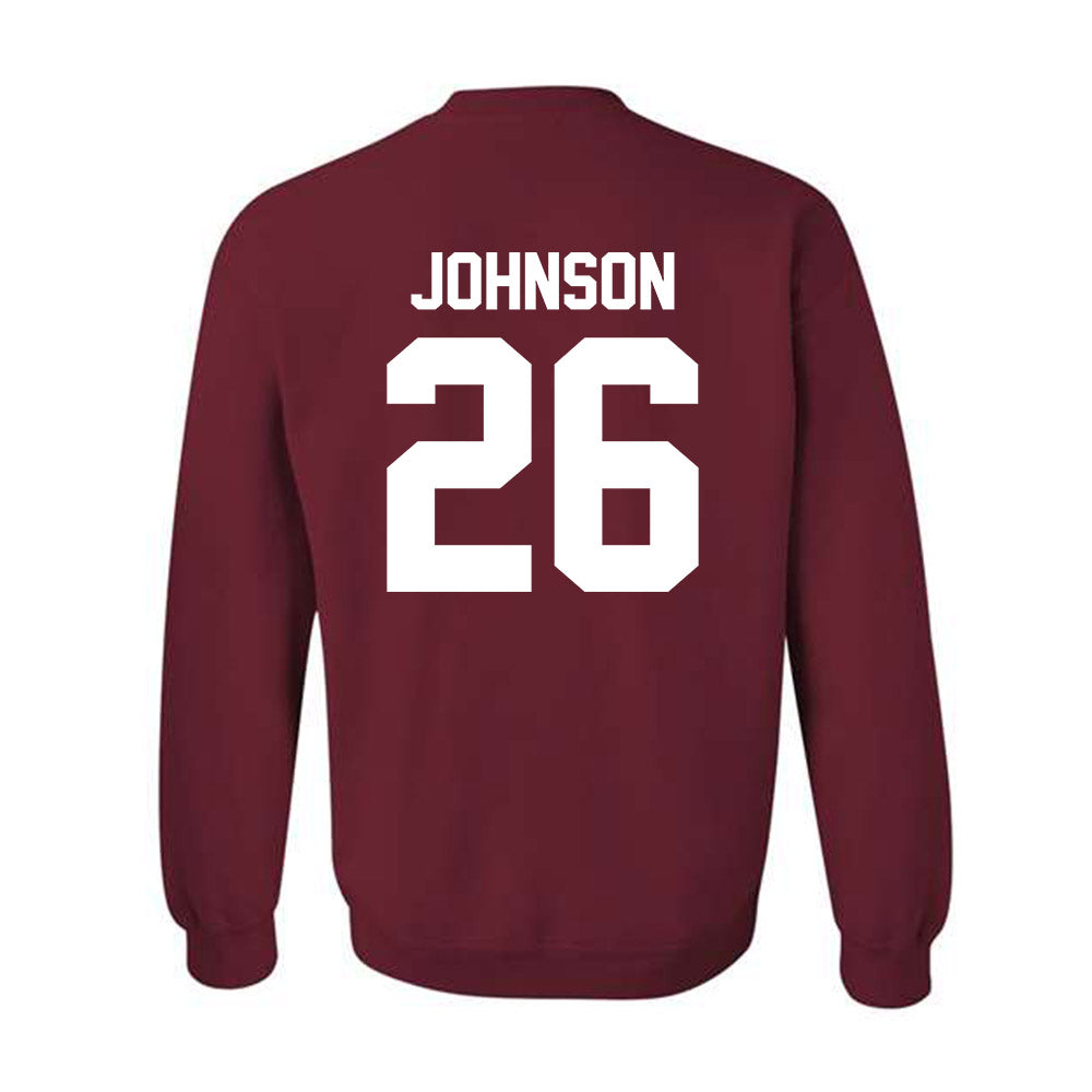 Alabama - NCAA Baseball : Zack Johnson - Classic Shersey Crewneck Sweatshirt-1