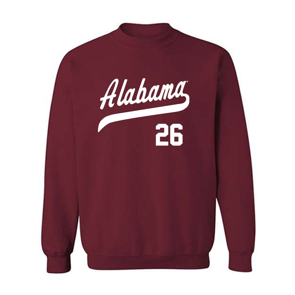 Alabama - NCAA Baseball : Zack Johnson - Classic Shersey Crewneck Sweatshirt-0