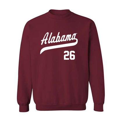Alabama - NCAA Baseball : Zack Johnson - Classic Shersey Crewneck Sweatshirt-0