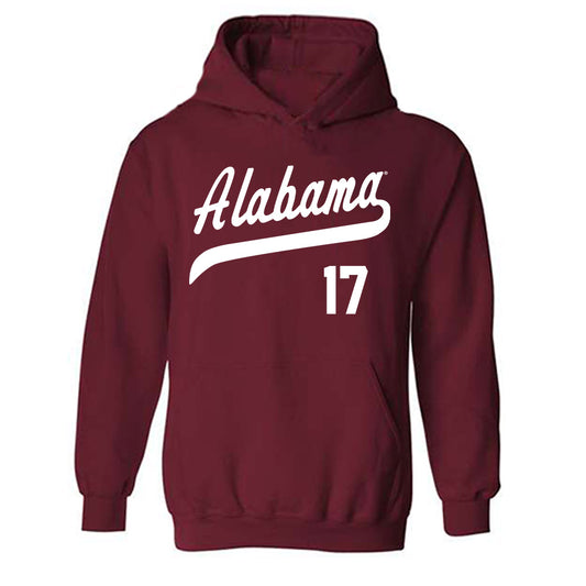 Alabama - NCAA Baseball : Logen Devenport - Classic Shersey Hooded Sweatshirt-0