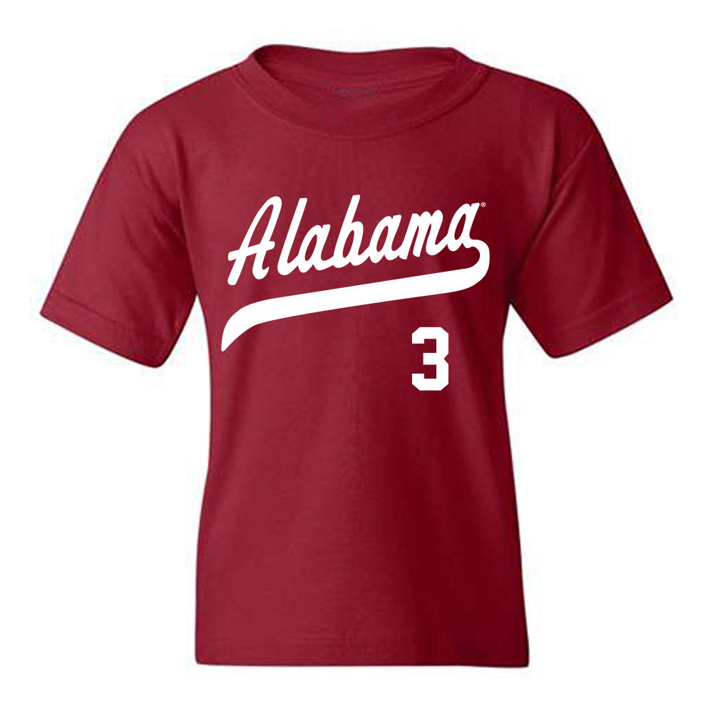 Alabama - NCAA Baseball : Will Plattner - Classic Shersey Youth T-Shirt-0