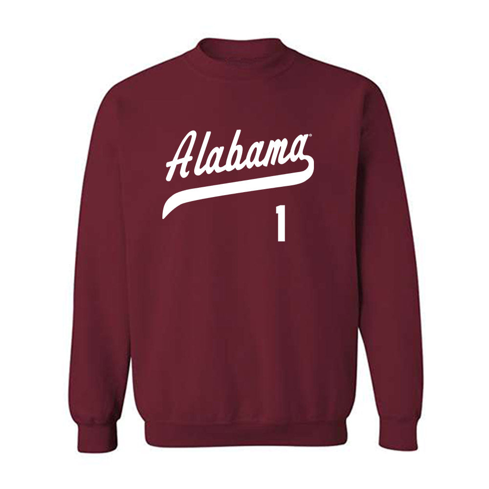 Alabama - NCAA Baseball : Justin Lebron - Classic Shersey Crewneck Sweatshirt-0