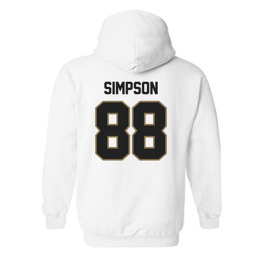 Texas State - NCAA Football : Jake Simpson - Classic Shersey Hooded Sweatshirt-1