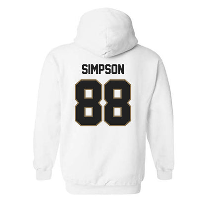 Texas State - NCAA Football : Jake Simpson - Classic Shersey Hooded Sweatshirt-1