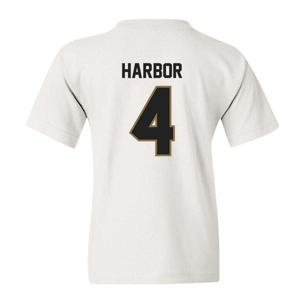 Texas State - NCAA Women's Basketball : Myla Harbor - Youth T-Shirt-1