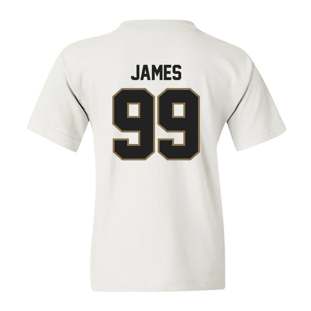 Texas State - NCAA Football : Kaleb James - Youth T-Shirt-1