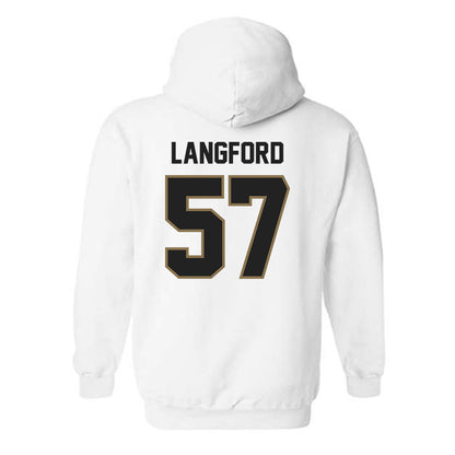 Texas State - NCAA Football : Ian Langford - Hooded Sweatshirt-1
