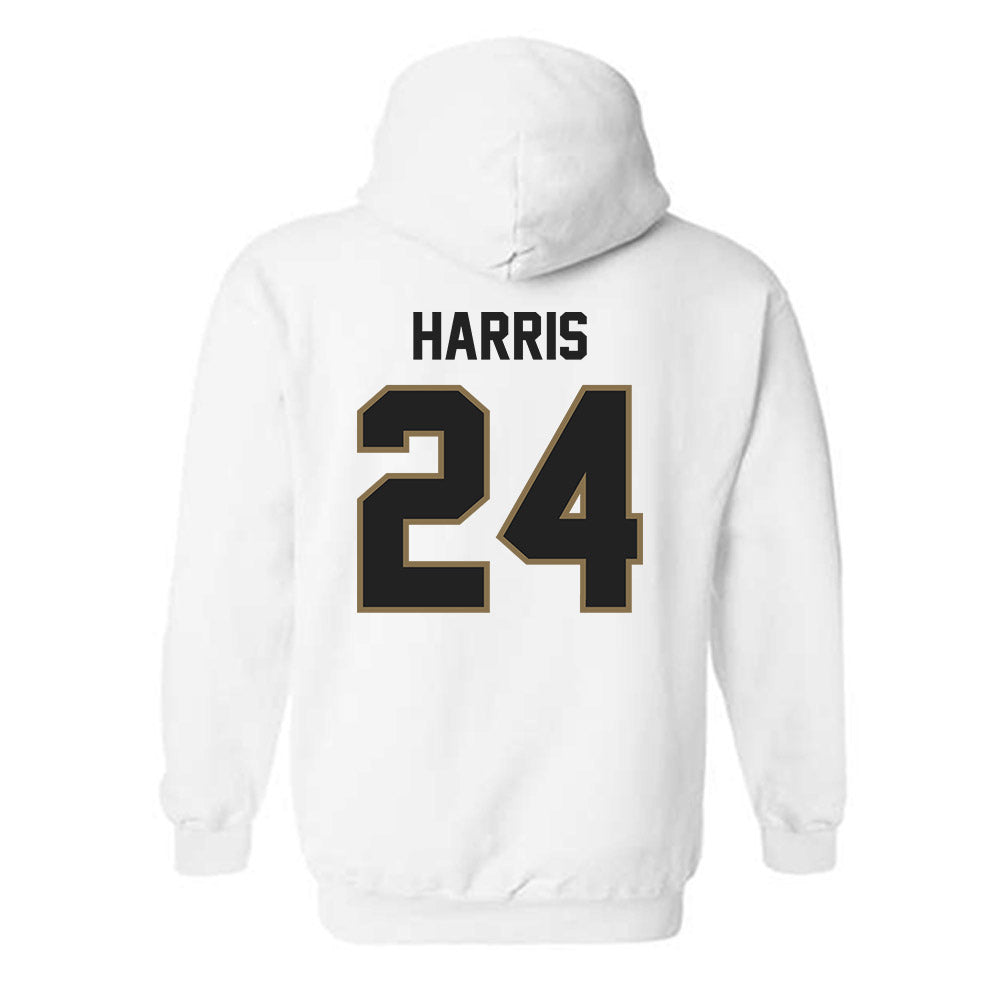 Texas State - NCAA Football : Juntavious Harris - Classic Shersey Hooded Sweatshirt-1