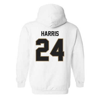 Texas State - NCAA Football : Juntavious Harris - Classic Shersey Hooded Sweatshirt-1