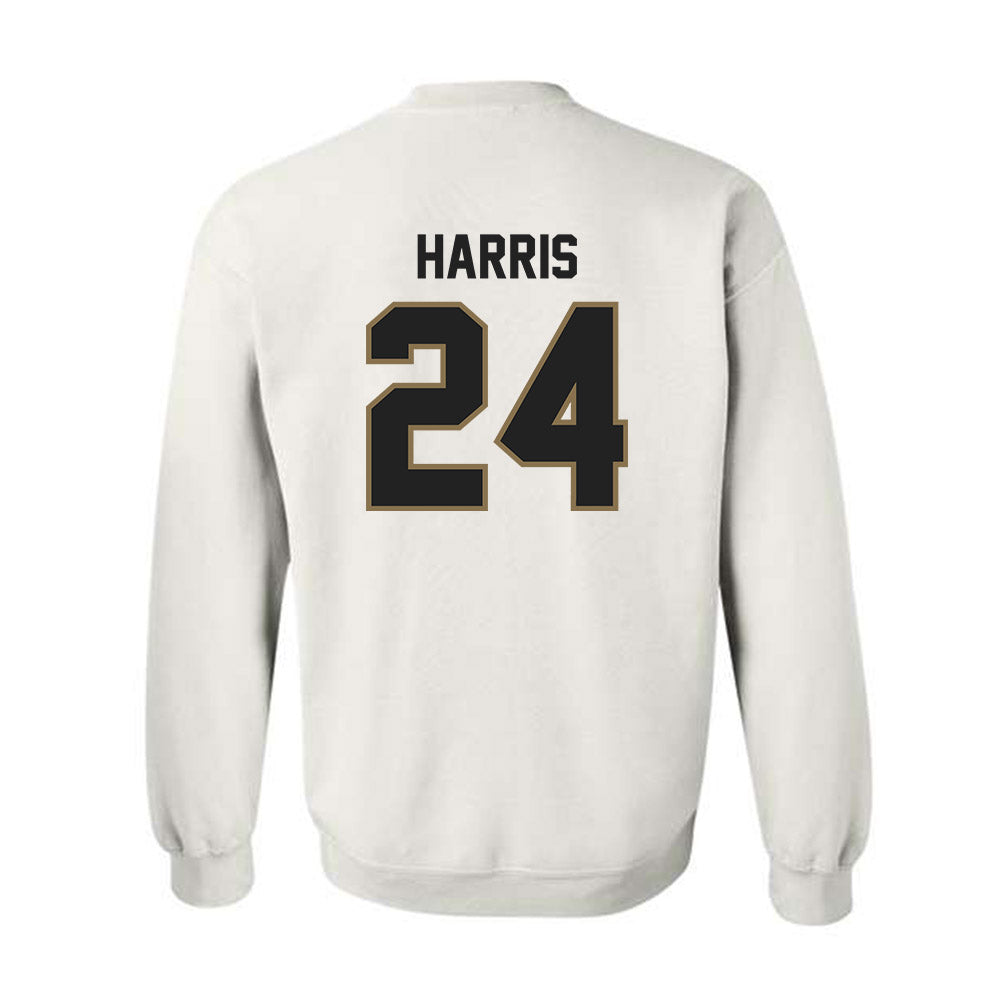 Texas State - NCAA Football : Juntavious Harris - Classic Shersey Crewneck Sweatshirt-1