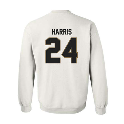 Texas State - NCAA Football : Juntavious Harris - Classic Shersey Crewneck Sweatshirt-1