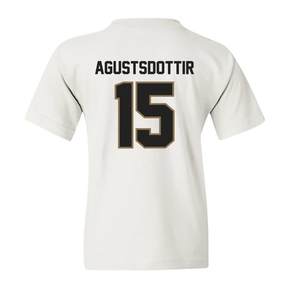 Texas State - NCAA Women's Soccer : Katrin Agustsdottir - Youth T-Shirt-1