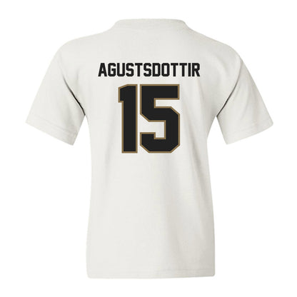 Texas State - NCAA Women's Soccer : Katrin Agustsdottir - Youth T-Shirt-1