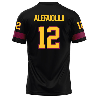 Arizona State - NCAA Football : Benjamin Alefaio-Lilii - Black Football Jersey-1