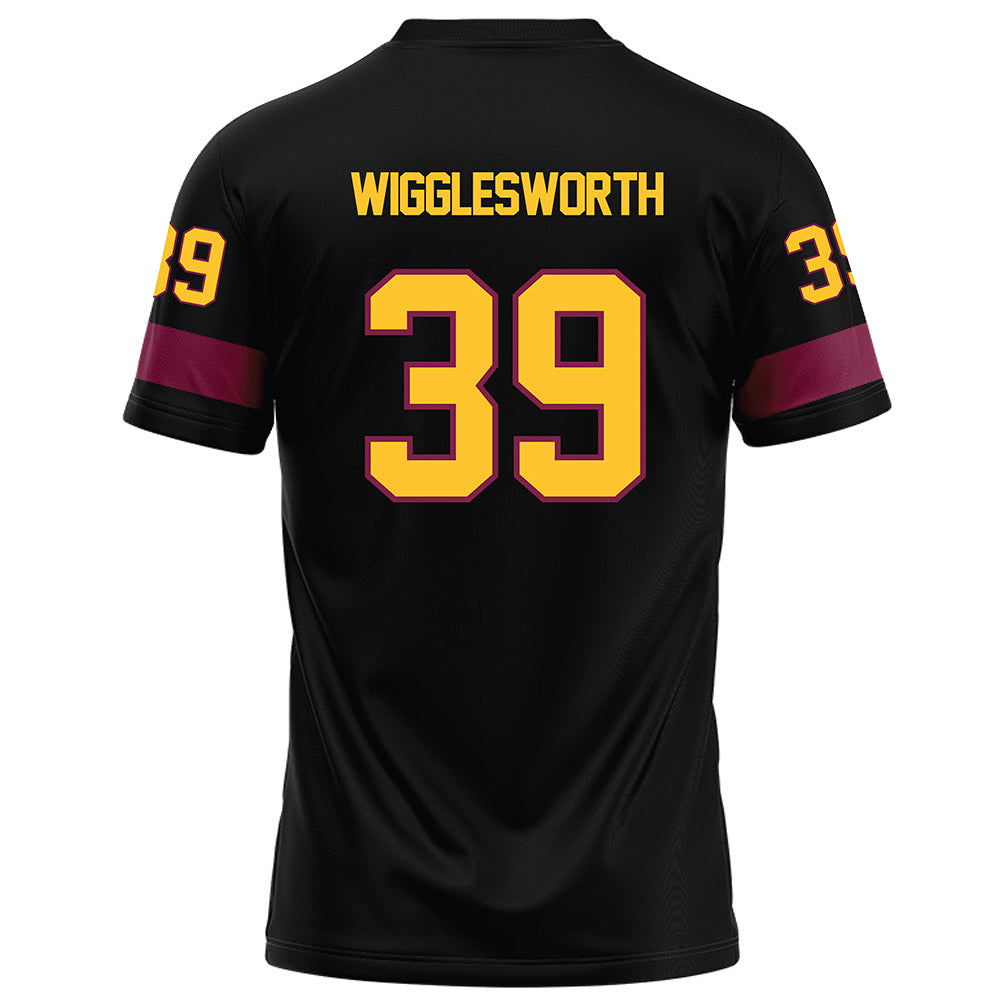 Arizona State - NCAA Football : Tyler Wigglesworth - Black Football Jersey-1