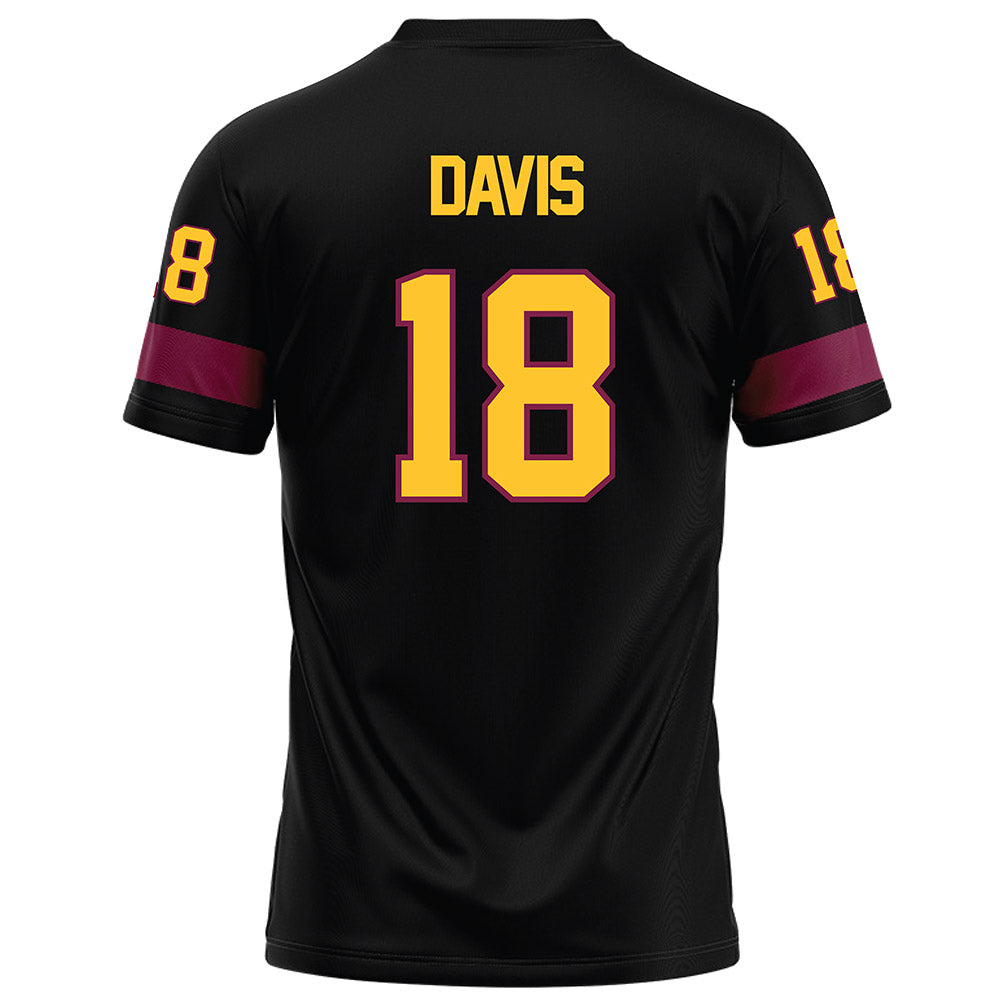 Arizona State - NCAA Football : Ramere Davis - Black Football Jersey-1