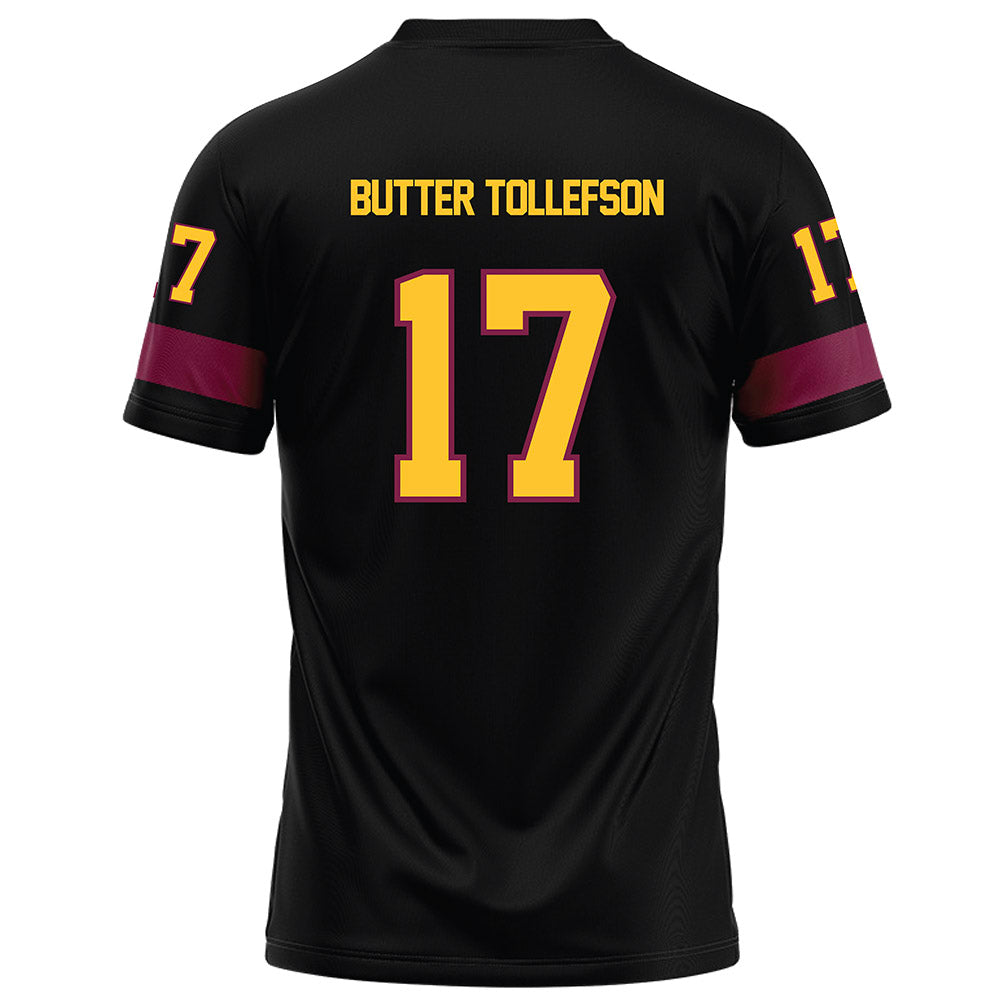 Arizona State - NCAA Football : Michael "Butter" Tollefson - Black Football Jersey-1