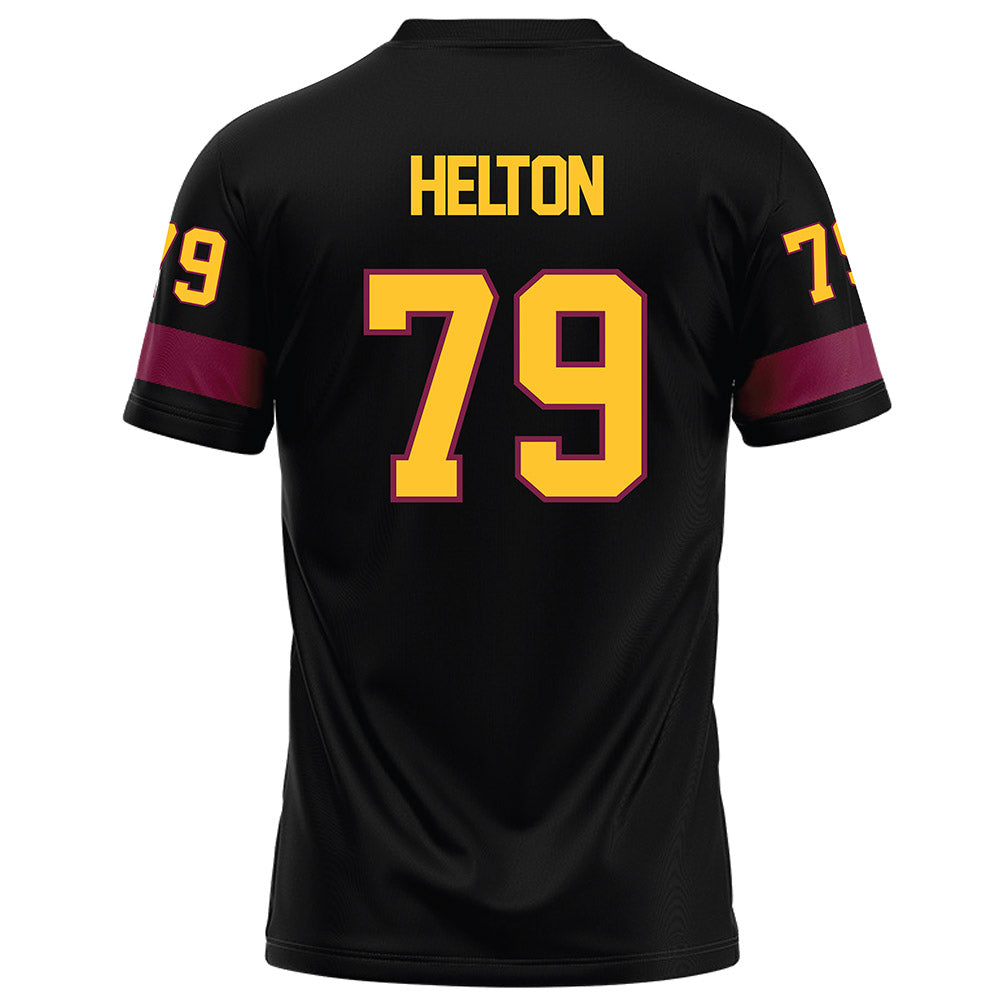 Arizona State - NCAA Football : Brent Helton - Black Football Jersey-1