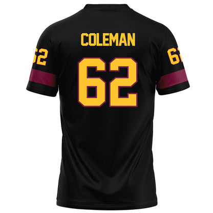 Arizona State - NCAA Football : Ben Coleman - Black Football Jersey