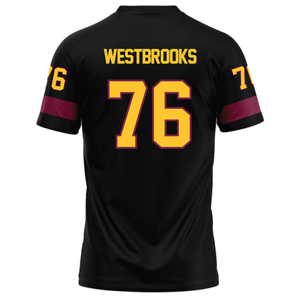 Arizona State - NCAA Football : Champ Westbrooks - Black Football Jersey-1